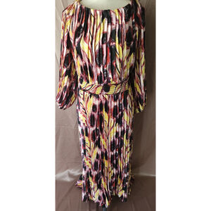 Terra Sky blots midi dress